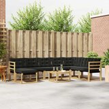  Set vanjskih sofa 9 kom. Bijela i crna | shoptok.hr