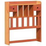 vidaXL Posteljni okvir brez vzmetnice voščeno rjav 90x200 cm borovina | Shoptok.si