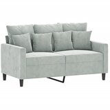  3-dijelni set sofa s jastucima svjetlosivi baršunasti | shoptok.hr