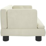  Dječja fotelja krem 60 x 40 x 30 cm baršunasta | shoptok.hr