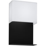 Eglo Galdakao zidna/led, 5,4w, 410lm, crna/čelik/bela/tekstil s policom | Eponuda.com