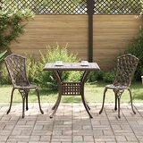  3-delni bistro set za vrt iz bronaste litine, (22015596) Cene