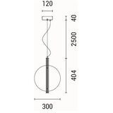  LED luster na sajli DISC LED/12,6W/230V 3000K | Eponuda.com