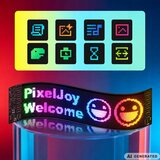 Verk 12484 programabilni RGB LED panel 16 × 96, Bluetooth aplikacija + daljinski, 59,5 × 12 cm | Shoptok.si