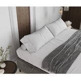 Maison de Rêve Svijetlo sivi tapecirani bračni krevet s prostorom za odlaganje 200x200 cm Tate – | shoptok.hr