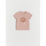 Reserved - Bombažna majica z aplikacijo - Roza | Shoptok.si