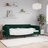  Dnevni krevet tamnozeleni 90 x 200 cm baršunasti | shoptok.hr
