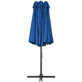  suncobran s aluminijskim stupom 460 x 270 cm plavi | Eponuda.ba