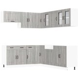  11-dijelni set kuhinjskih ormarića Kalmar konstruiranog drva | shoptok.hr