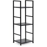 Modern Home LOFT polica za knjige, 3 razine, crna | shoptok.hr