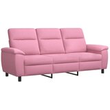  Set sofe 3 pcs Ružičasta Tkanina - Ružičasta 1-sjedalna + 2-sjedalna (120 cm) + 3-sjedalna | shoptok.hr