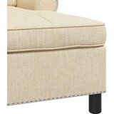  Ležaljka s jastukom Krema 91 x 157 x 91 cm tkanina | Eponuda.com