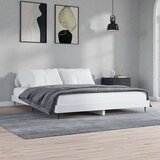  Kreveta bijeli 140 x 200 cm od konstruiranog drva Cijene