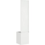  Vrtni Sadič s Dekorativnom Pločom Bijela 32 x 140 cm | shoptok.hr