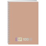 Sazio basic spiral, sveska sa spiralom, top, 100 lista, odaberite motiv bež A4 karo | ePonuda.com