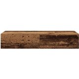 vidaXL Stenska polica s predali starinski les 100x36x19 cm inž. les | Shoptok.si