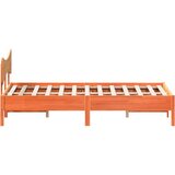  Okvir kreveta bez madraca voštano smeđi 200x200 cm od borovine | shoptok.hr