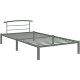 The Living Store Posteljni okvir siv kovinski 100x200 cm - Posteljni Okvir, (21528249) | Shoptok.si