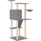  Penjalica za mačke sa stupovima za grebanje svjetlosiva 143 cm | Eponuda.com