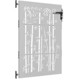  Vrtna vrata 85 x 150 cm od čelika COR-TEN s uzorkom bambusa | shoptok.hr