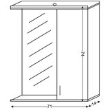 Linni ogledalo za kupatilo 75 mdf classic | ePonuda.com