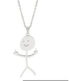 INF Smešna ogrlica Doodle Silver, (21237835) | Shoptok.si