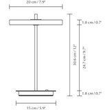 UMAGE Črna kovinska LED namizna svetilka s kovinskim senčilom (višina 31 cm) Asteria Move – | Shoptok.si