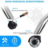 BAASHA nadomestna kolesa za pisarniški stol – 11 x 22 mm, komplet 5 kosov | Shoptok.si