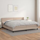  box spring s madracem cappuccino 200x200cm umjetna koža | shoptok.hr