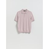Reserved Polo-džemper s visokim udjelom viskoze - pastelnoružičasto | shoptok.hr