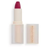 Revolution šminka - Lip Allure Soft Satin Lipstick - Material Girl Wine