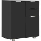Maison Chic Komoda - Predalnik visok sijaj črna 71x35x80 cm iverna plošča, (21722422) | Shoptok.si