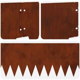  Ograda oko Travnjaka 30 pcs 103 x 20 cm metal Rđa | shoptok.hr