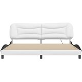  Okvir kreveta s LED-om bez madraca Hvar bijelo-crni 200 x 200 cm | shoptok.hr