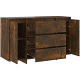  Komoda s 3 ladice boja dimljenog hrasta 120 x 41 x 75 cm drvena | shoptok.hr