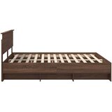  Okvir za krevet s uzglavljem Smeđi hrast 200 x 200 cm - Smeđi hrast 200 x 200 cm | shoptok.hr