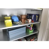 Pavoy Dodatna polica, za omare s pregibnimi vrati s širino 1500 mm, globina 400 mm, pocinkana | Shoptok.si