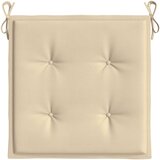  Jastuci za vrtne stolice 2 kom bež 40x40x4 cm od tkanine | shoptok.hr