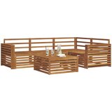  Set vanjskih sofa 5 kom. Prirodna Čvrsto drvo akacije | shoptok.hr