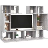  6-dijelni set TV ormarića siva boja betona od iverice | shoptok.hr