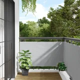 vidaXL Balkonski zaslon za privatnost sivi 600 x 75 m PVC