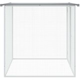 vidaXL Kavez za kokoši s krovom svjetlosivi 103 x 98 x 90 cm čelični | shoptok.hr