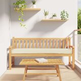 vidaXL Zunanja blazina Krem Poliester 200x40x8cm Vzdržljiva Blazina | Shoptok.si