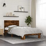  Okvir kreveta s uzglavljem Dimljeni hrast 80 x 200 cm - Dimljeni hrast | shoptok.hr