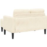 SOFA 2-sjed s ležaljkom u obliku slova L krem 125 cm lan | shoptok.hr