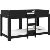  Krevet na kat za djecu Crni hrast 90 x 200 cm Konstruirano drvo | shoptok.hr