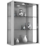 MID.YOU Viseča Vitrina Udina, Srebrna, Led | Shoptok.si