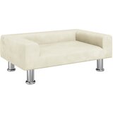  Dječja fotelja krem 70x45x26,5 cm baršunasta | shoptok.hr