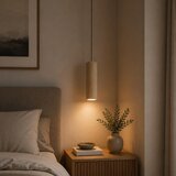 Brilliant visilica na sajli lakewood 1xGU10/10W/230V prečnik 10 cm braon | Eponuda.com