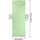 vidaXL Brisače za ležalnik 2 pcs Zelena 210 x 75 cm | Shoptok.si